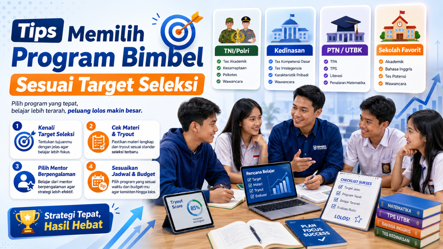 Tips Memilih Program Bimbel Sesuai Target Seleksi